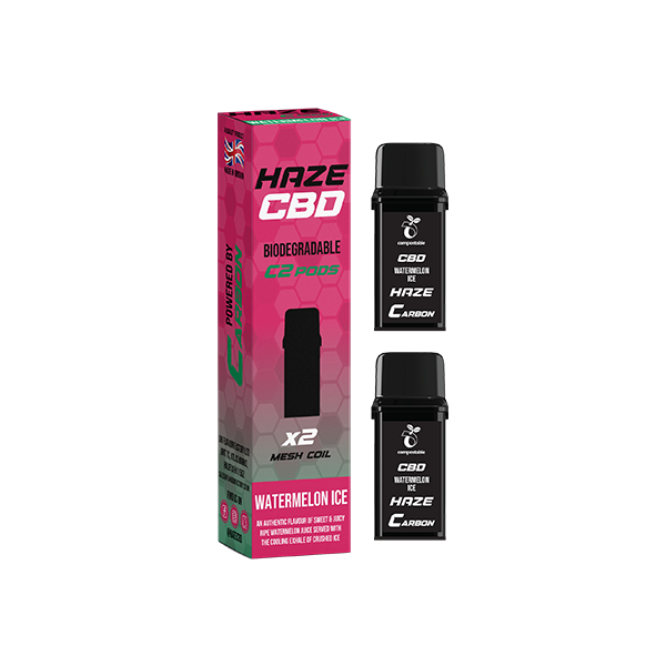 HAZE CBD 500mg Biodegradable Vape Pods - 2ml