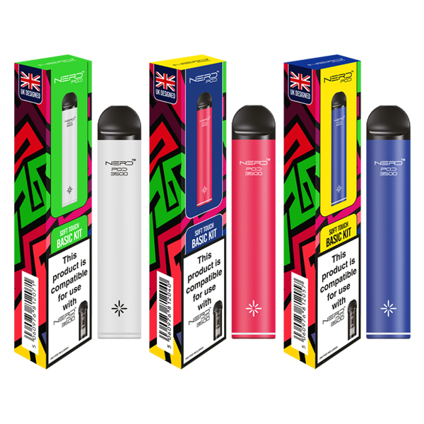 Nerd Pod 3500 Rechargeable Ergonomic Vape