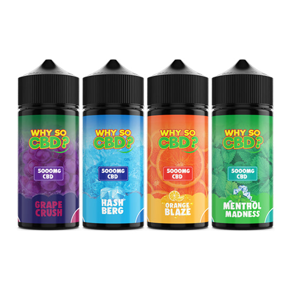 Why So CBD? 5000mg Full Spectrum CBD E-liquid 120ml - vape store
