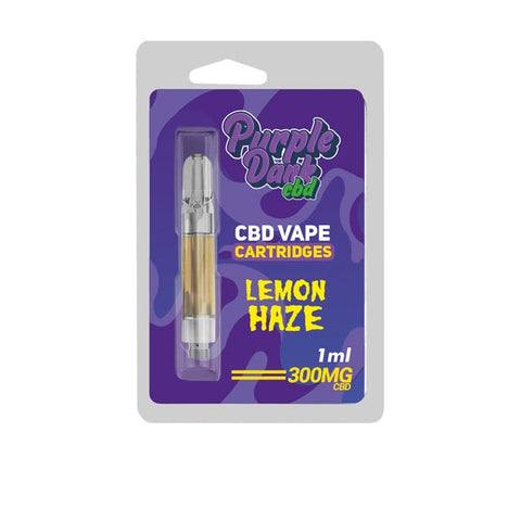 Purple Dabz CBD Vape Cartridges 300 & 600 MG - Lemon Haze - vape store