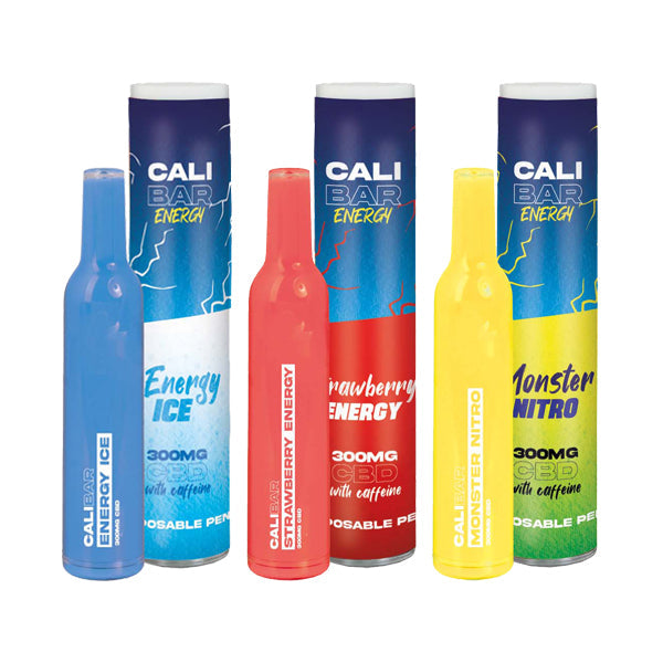 CALI BAR ENERGY with Caffeine Full Spectrum 300mg CBD Vape Disposable - vape store