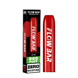 Flow Bar Zero Nicotine 0mg Disposable Vape 800 Puffs [15 Flavours] - vape store